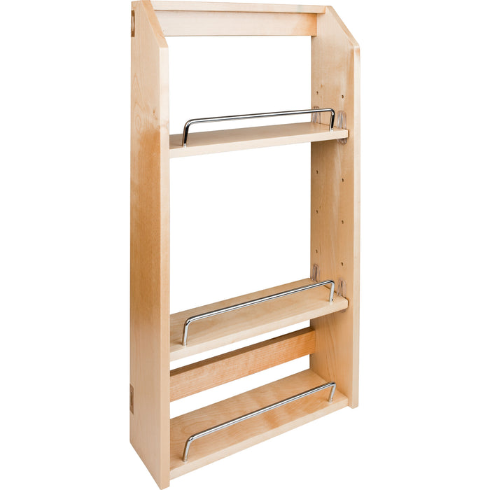 Hardware Resources 9" Wood Door Mount Spice Rack