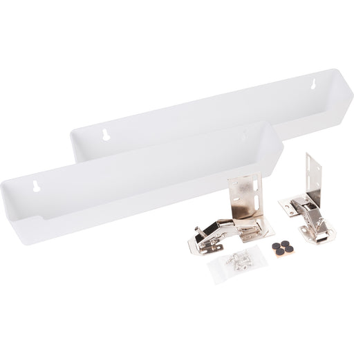 Hardware Resources 14-13/16" Slim Depth Plastic Tip-Out Tray Kit for Sink Front