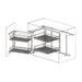 Hardware Resources Blind Corner Soft-close Sliding Door Organizer