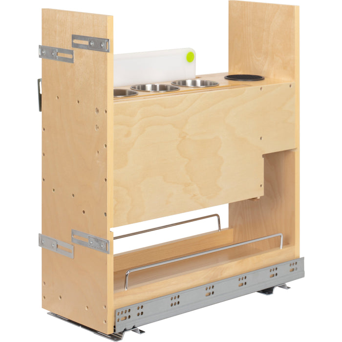 Hardware Resources 8" "No Wiggle" Magnetic Knife Organizer Soft-close Pullout