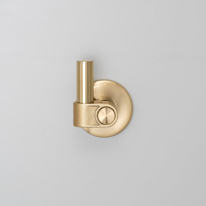 Handcrafted Solid Metal Hook with Brass EPL Finish and Debossed B Plus P Insignia - BUSTER + PUNCH