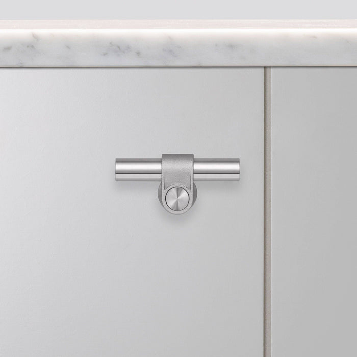 Solid Metal T-Bar with Brass EPL Finish and Hand Polished Knuckle