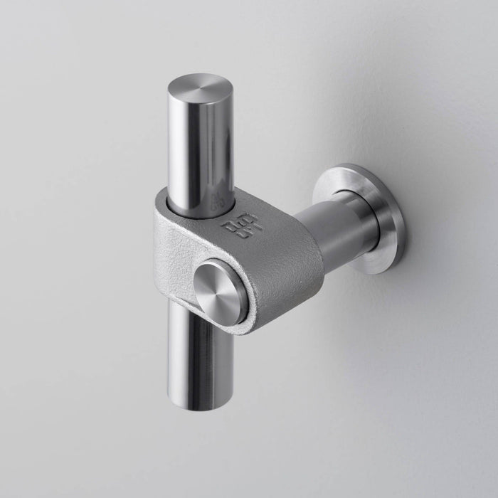 Solid Metal T-Bar with Brass EPL Finish and Hand Polished Knuckle