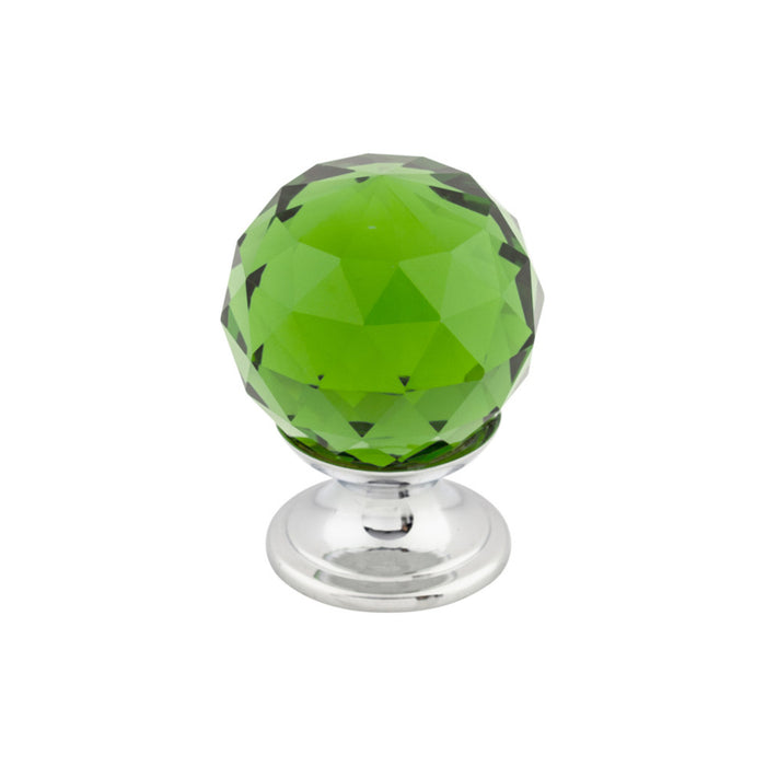 Top Knobs Green Crystal 1 1/8" Diameter Round Knob