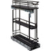 Hardware Resources 5" Black Nickel STORAGE WITH STYLE® Metal "No Wiggle" Soft-close Base Pullout
