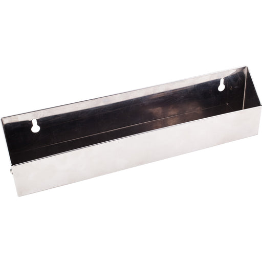 Hardware Resources 11-11/16" Slim Depth Stainless Steel Tip-Out Tray for Sink Front