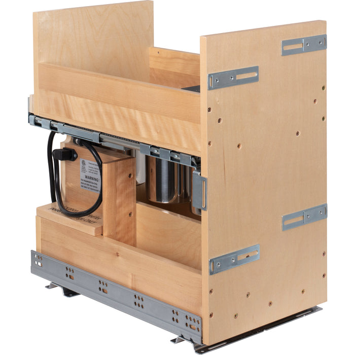 Hardware Resources 11" "No Wiggle" Powered Vanity Pullout for 15" Standard Door/Drawer Base Cabinet