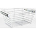 Hardware Resources Chrome Closet Pullout Basket with Slides 16"D x 23"W x 11"H