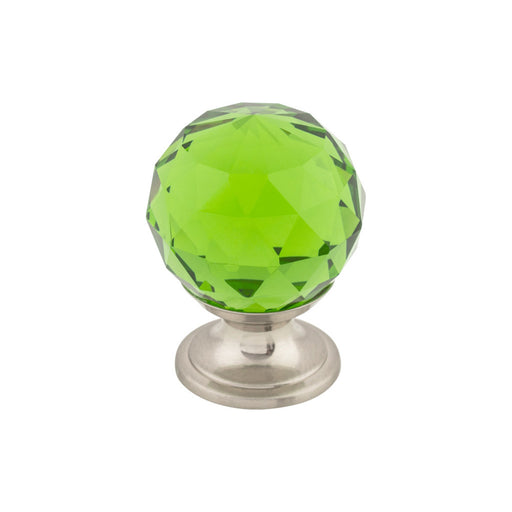 Top Knobs Green Crystal 1 1/8" Diameter Round Knob