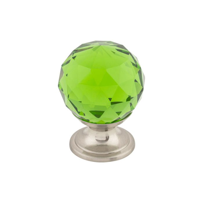 Top Knobs Green Crystal 1 1/8" Diameter Round Knob