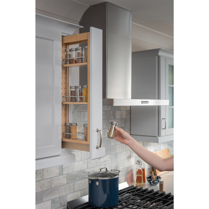 Wide Tall Upper Wall Cabinet Pullout Filler