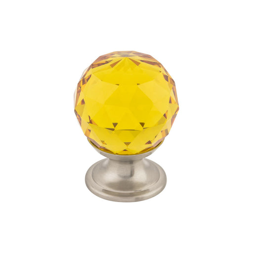 Top Knobs Amber Crystal 1 1/8" Diameter Round Knob