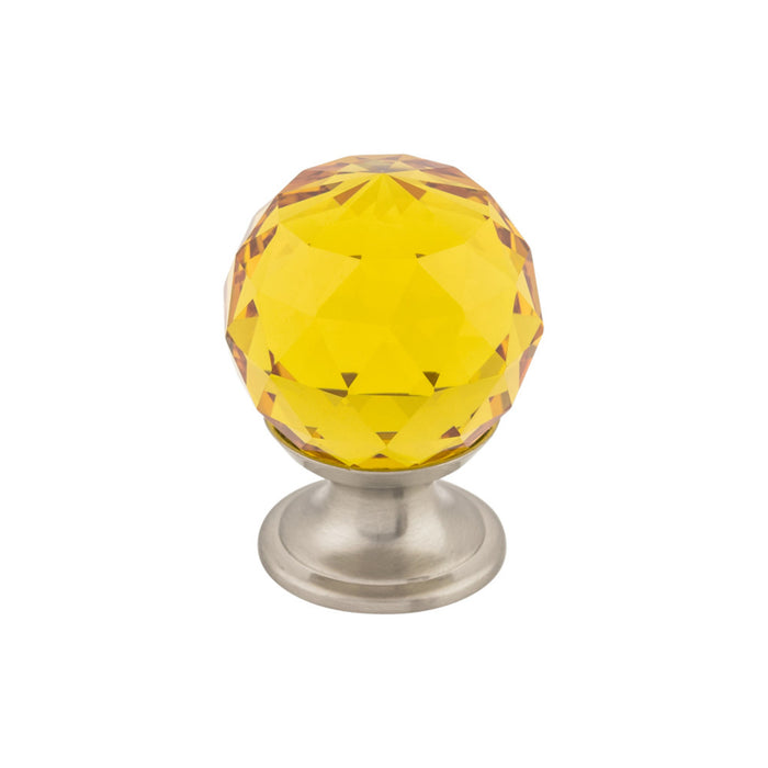 Top Knobs Amber Crystal 1 1/8" Diameter Round Knob
