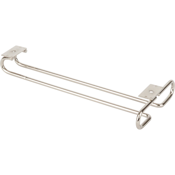 Hardware Resources Satin Nickel Under Cabinet Stemware Rack
