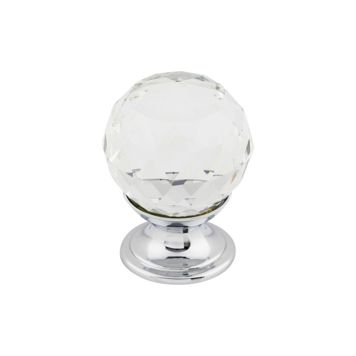 Top Knobs Clear Crystal 1 1/8" Diameter Round Knob