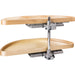 Hardware Resources 35" Wood Half-Moon Lazy Susan
