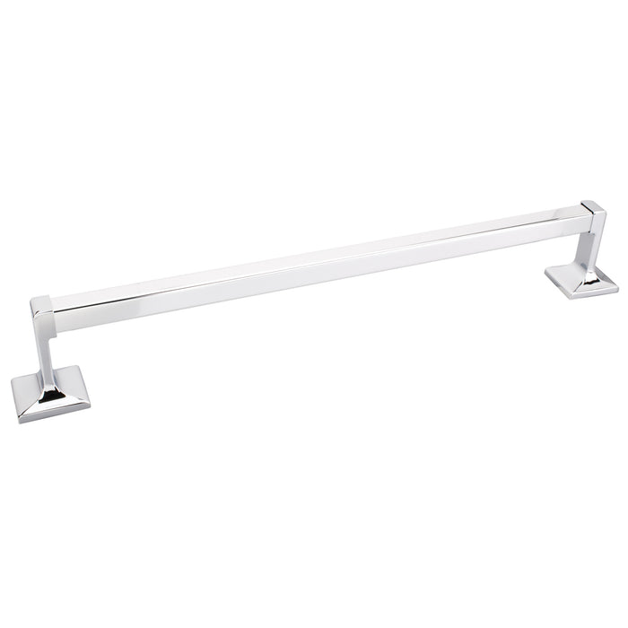 Bridgeport Polished Chrome Single Towel Bar - Contractor Packed