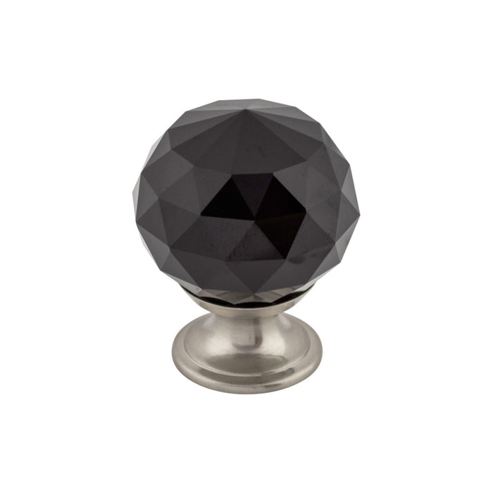 Top Knobs Black Crystal 1 3/8" Diameter Round Knob