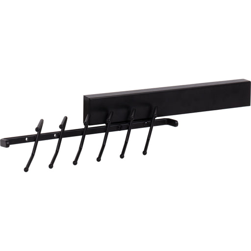 Hardware Resources Matte Black 12" Tie Rack