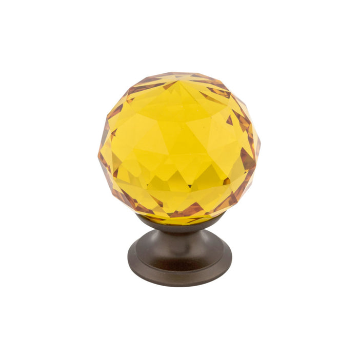 Top Knobs Amber Crystal 1 3/8" Diameter Round Knob
