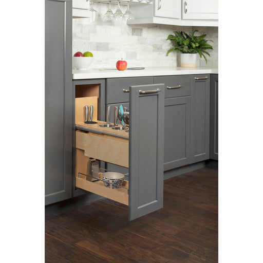 Hardware Resources 8" "No Wiggle" Magnetic Knife Organizer Soft-close Pullout