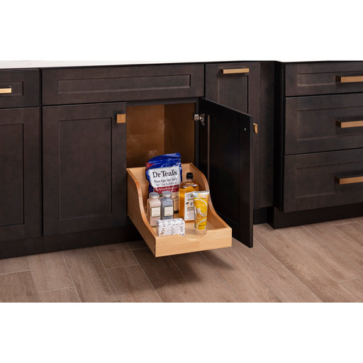 Hardware Resources 15" Wood High Back Rollout for Vanity Depth