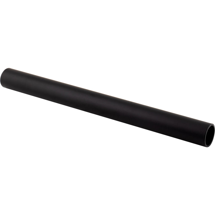 Hardware Resources 48 Matte Black 1-1/16"x12' Round Steel Closet Rods