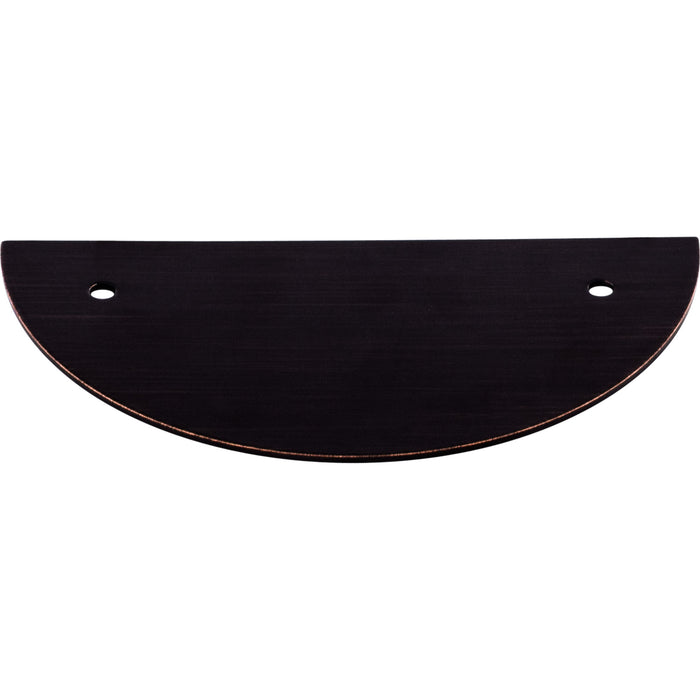 Top Knobs Half Circle 3 1/2" Center to Center Pull Backplate