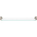 Atlas Sutton Place Bath Glass Shelf 24 Inches Brushed Nickel