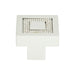 Atlas Crystal 1 3/8" Length Square Knob
