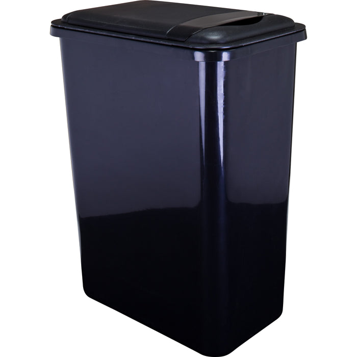 Hardware Resources Box of 4 Black 35 Quart Plastic Waste Containers