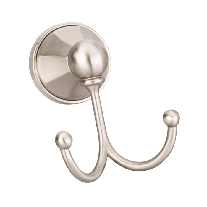 Elements Newbury Satin Nickel Double Robe Hook - Retail Packaged