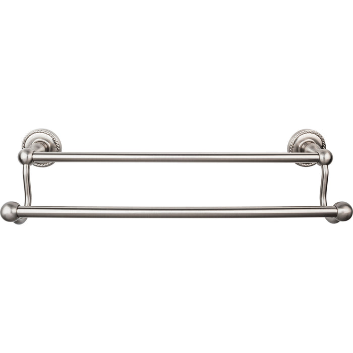 Top Knobs Edwardian Bath Towel Bar Double - Rope Bplate