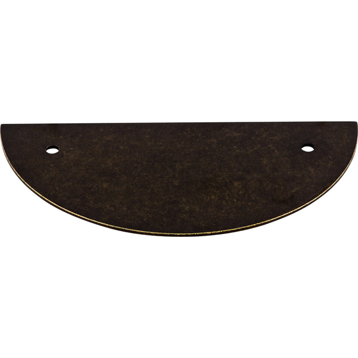 Top Knobs Half Circle 3 1/2" Center to Center Pull Backplate