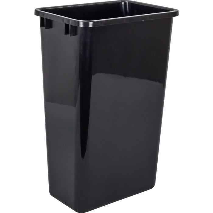 Hardware Resources Box of 4 Black 50 Quart Plastic Waste Containers
