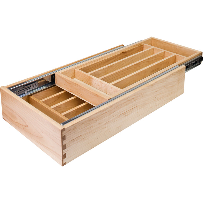 Hardware Resources 24" Double Cutlery Drawer for 21" Opening