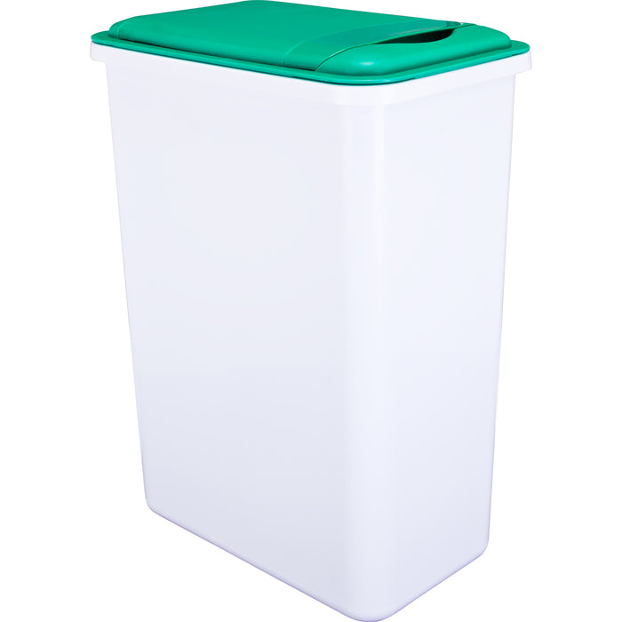 Hardware Resources Box of 4 White 35 Quart Plastic Waste Containers